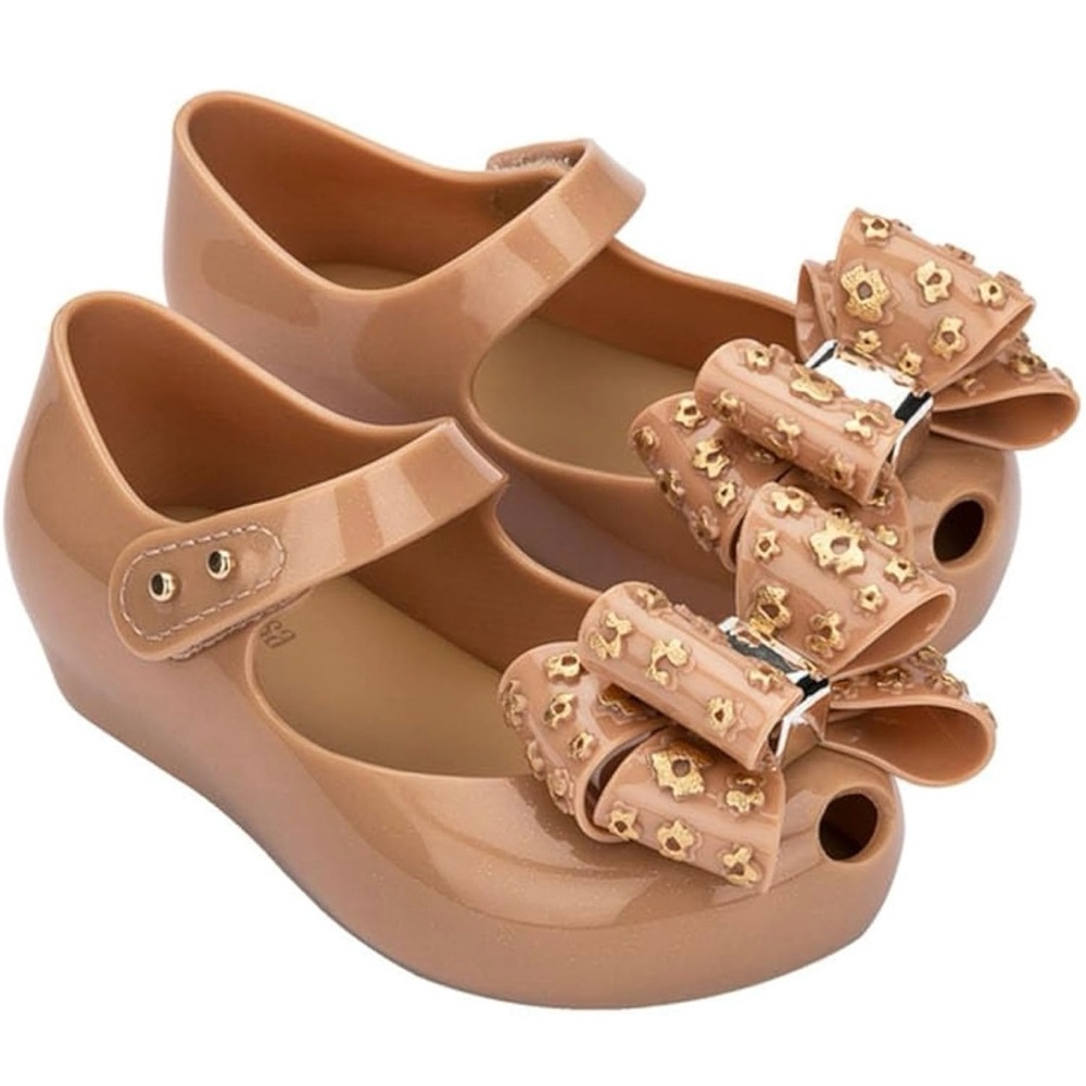 Mini Melissa Ultragirl X Peep Toe Mary Jane Ballet Flats | Size 6T | BNWT